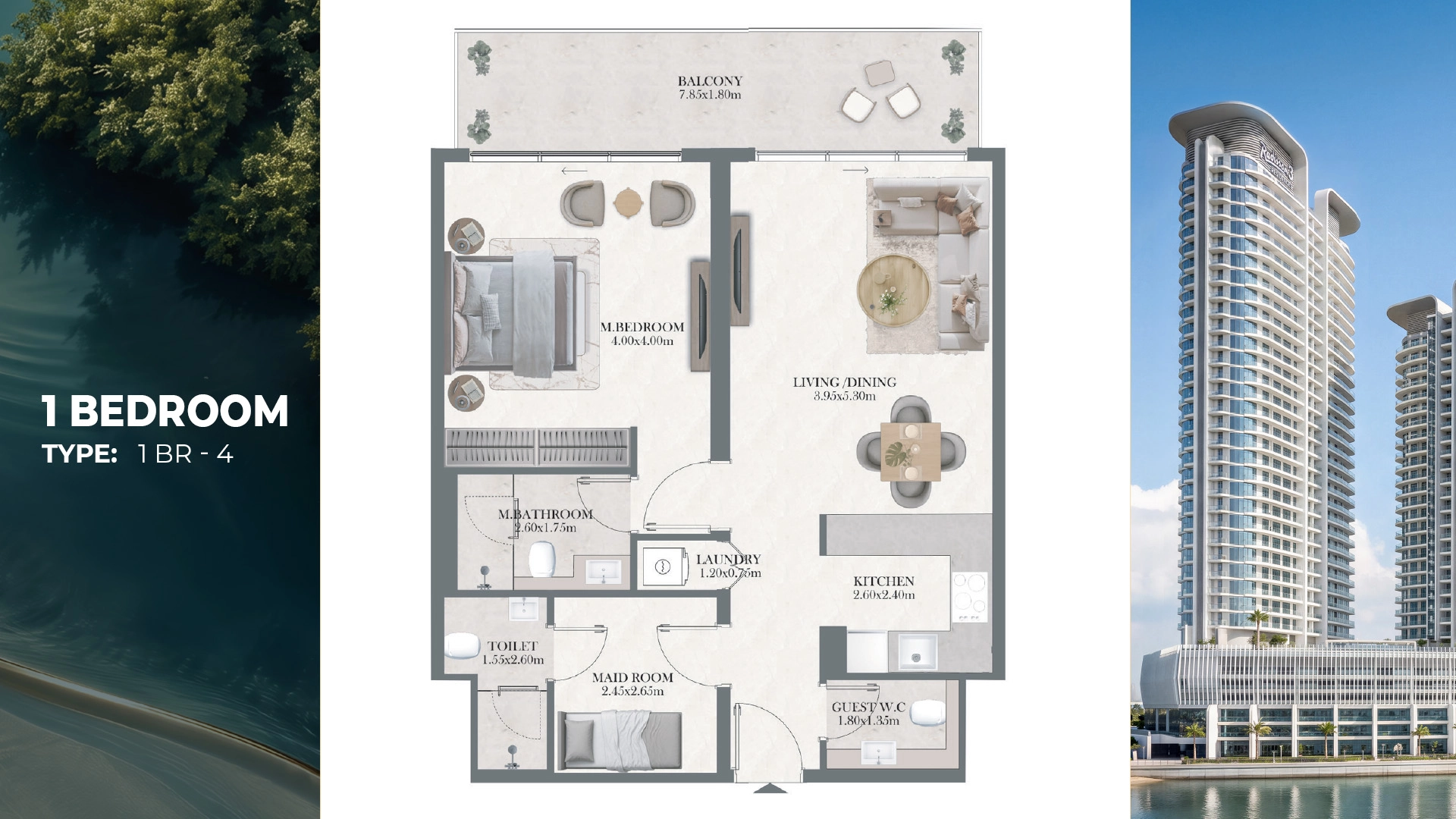 1 BR